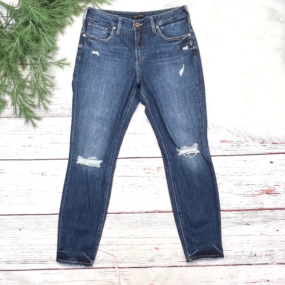 Silver Jeans Denim - 👖|•SILVER JEANS•| Avery Skinny High Rise Waist Jeans Size W32/L27👖